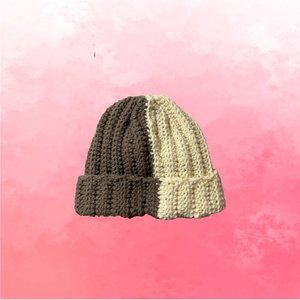 HANDMADE Crochet Half and Half Hat